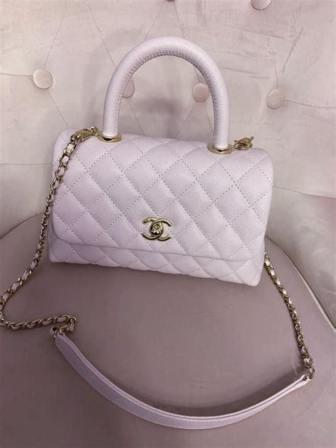 chanel lilac coco handle|chanel coco handles.